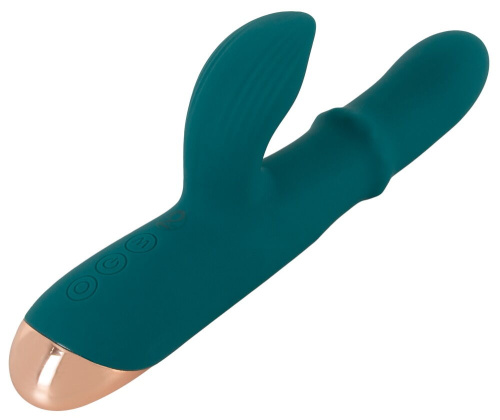 Зеленый вибратор-кролик с подвижным кольцом Thumping Rabbit Vibrator - 22,7 см. фото 6 Зеленый вибратор-кролик с подвижным кольцом Thumping Rabbit Vibrator - 22,7 см. фото 6