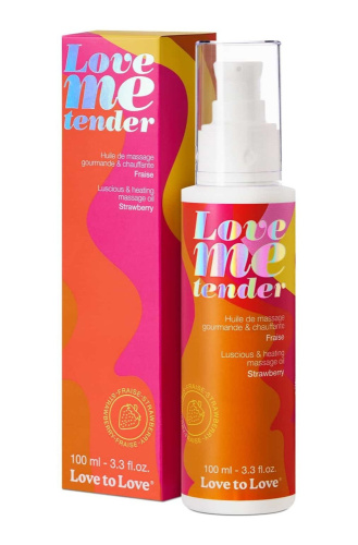 Съедобное согревающее массажное масло Love Me Tender Strawberry с ароматом клубники - 100 мл. Съедобное согревающее массажное масло Love Me Tender Strawberry с ароматом клубники - 100 мл.