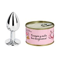 Серебристая анальная пробка в консервной банке  У тебя все получится. Но...