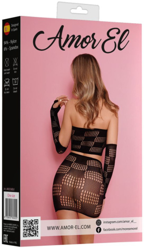 Комплект соблазнительного сетчатого белья фото 6