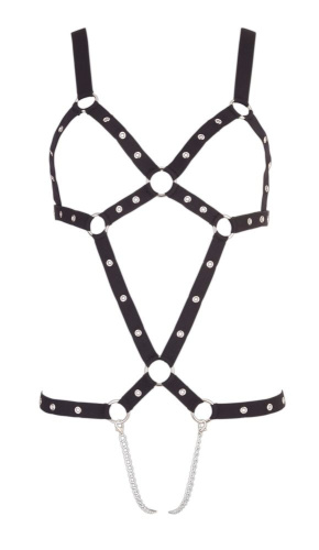 Эластичное боди с цепочками Bad Kitty Strap Body фото 3