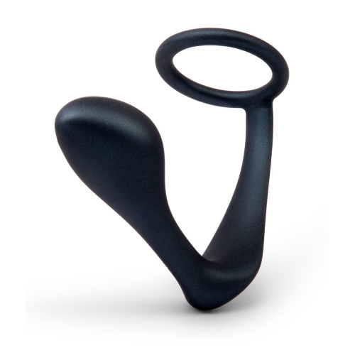 Черное эрекционное кольцо со стимулятором простаты Ringer Cock Ring & Plug фото 3
