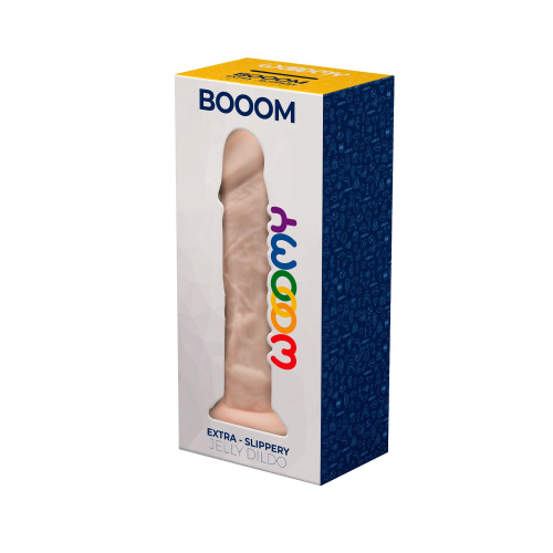 Телесный фаллоимитатор Booom - 19,3 см. фото 4