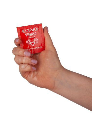 Саше женского стимулирующего лубриканта на силиконовой основе Cosmo Vibro - 3 гр. фото 6