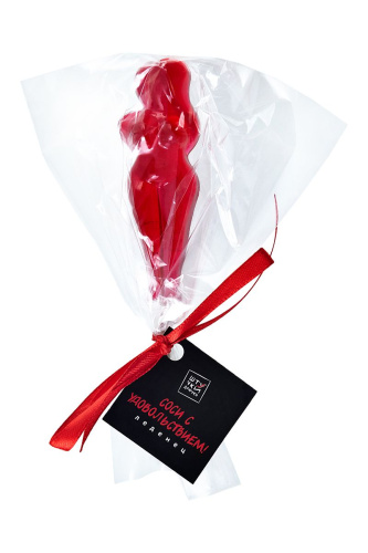 Леденец на палочке «Девушка» со вкусом клубники фото 3