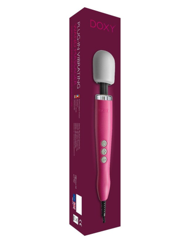 Розовый жезловый вибратор Doxy Massager - 34 см. фото 2
