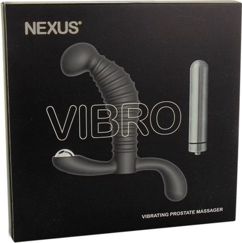 Черный стимулятор простаты Nexus Vibro - 10,2 см. фото 2