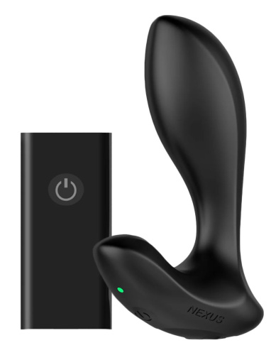 Черная анальная вибровтулка Nexus Duo Plug - 9,8 см. фото 2