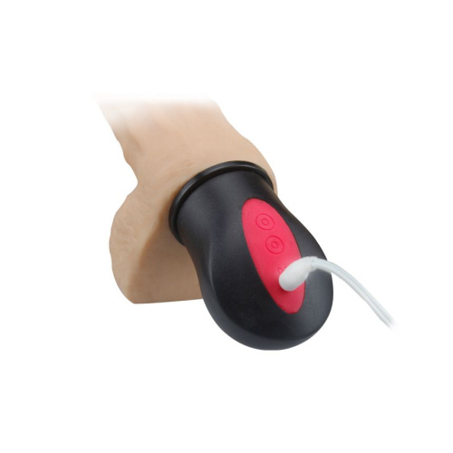 Телесный вибромассажёр с функцией нагрева Flexible Bending - 26 см. фото 3