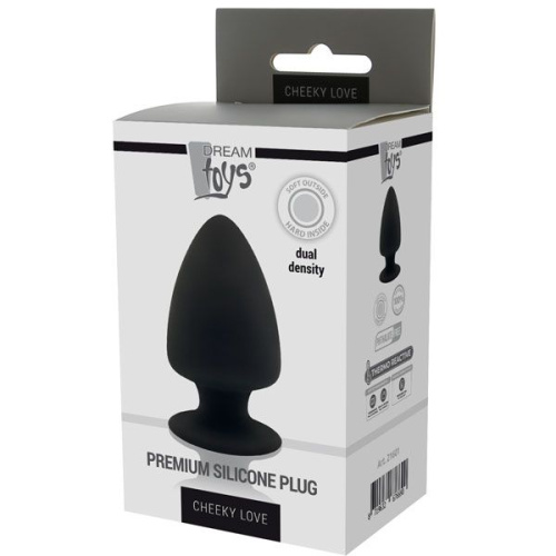 Черная анальная пробка PREMIUM SILICONE PLUG S - 9 см. фото 2