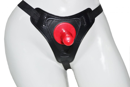 Трусики Harness из искусственной кожи