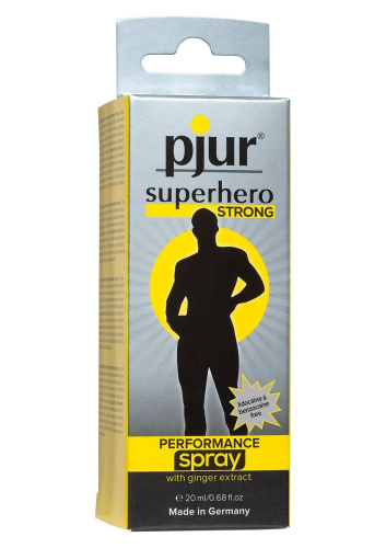 Спрей-пролонгатор длительного действия pjur SUPERHERO Strong Spray - 20 мл. фото 2