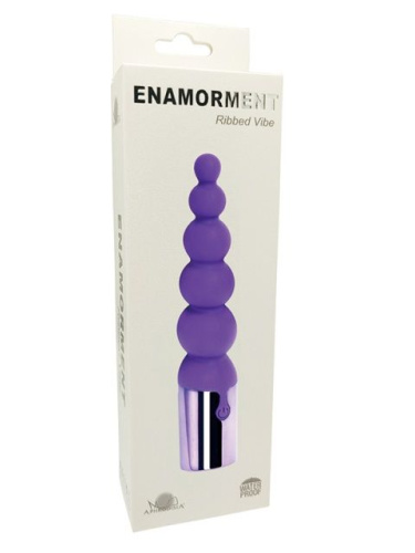 Черный вибратор-ёлочка Enamorment Ribbed Vibe - 18,2 см. фото 3 Черный вибратор-ёлочка Enamorment Ribbed Vibe - 18,2 см. фото 3
