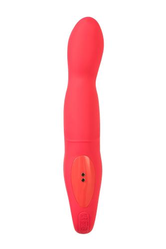 Розовый вибратор для точки G с двигающейся головкой Carnation - 19 см. фото 3