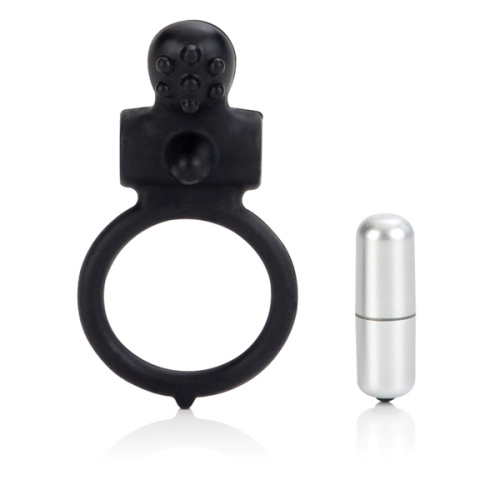 Черное виброкольцо Body & Soul Inspiration фото 3