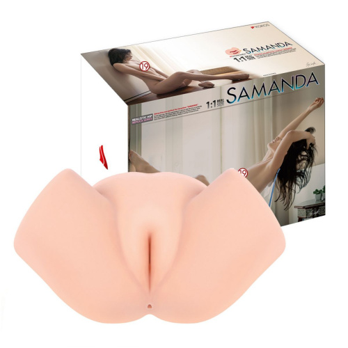 Мастурбатор-полуторс с вагиной и анусом Samanda фото 3