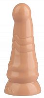 Телесная анальная втулка с круглой головкой - 20 см.