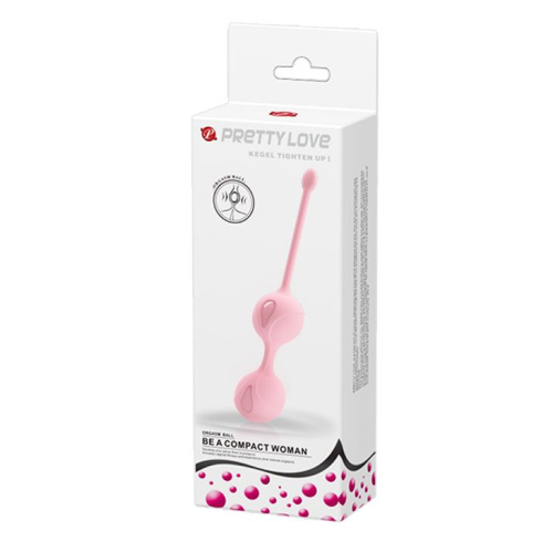 Нежно-розовые вагинальные шарики Kegel Tighten Up I фото 4