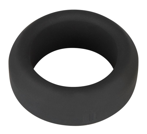 Черное эрекционное силиконовое кольцо Penisring