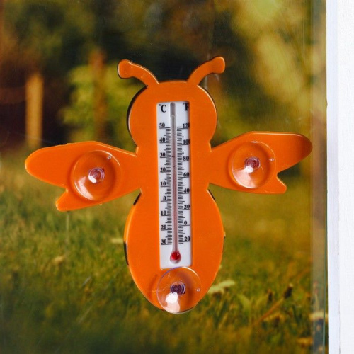 Пластиковый оконный термометр  Пчела фото 2