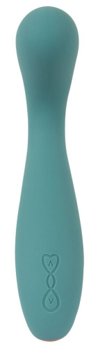 Бирюзовый вибратор для точки G The Magician G-Spot Vibrator - 19 см. фото 6