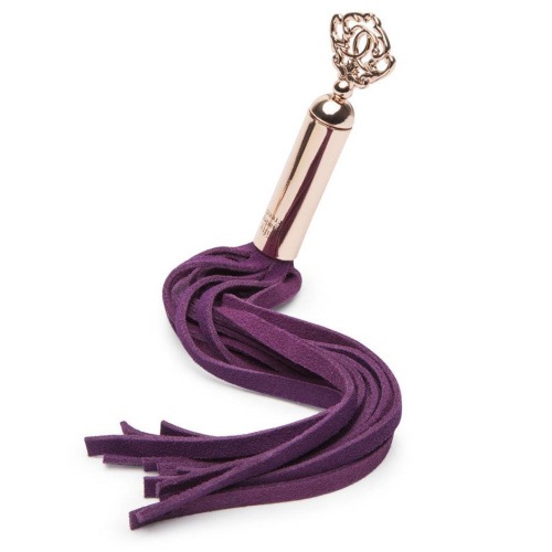 Фиолетовая мини-плеть Cherished Collection Suede Mini Flogger - 30 см. фото 3