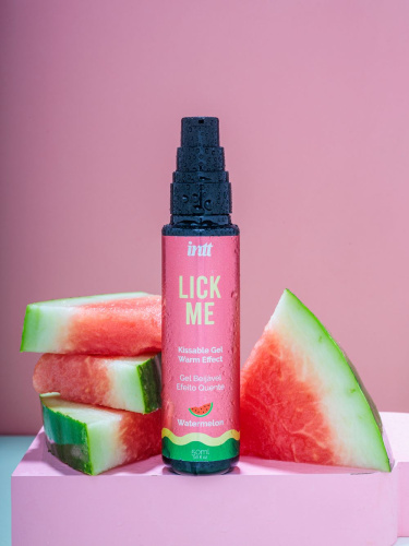 Гель Lick Me с согревающим эффектом и ароматом арбуза - 50 мл. фото 2
