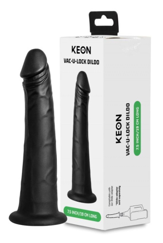 Черный полый фаллоимитатор для KIIROO Keon - 19,1 см. фото 2