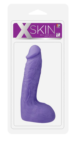 Фиолетовый фаллоимитатор-массажер XSKIN 7 PVC DONG - 18 см. фото 2 Фиолетовый фаллоимитатор-массажер XSKIN 7 PVC DONG - 18 см. фото 2