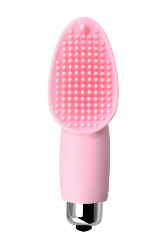 Нежно-розовая вибронасадка на палец Twity - 10,2 см. фото 2