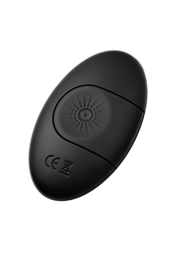 Черная перезаряжаемая вибропуля с пультом ДУ RealStick CALIBER фото 6