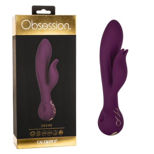 Фиолетовый вибратор-кролик Desire - 22,25 см. фото 2