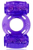 Фиолетовое эрекционное кольцо в двумя вибропулями