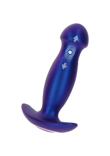 Синяя анальная вибропробка Buttocks The Wild Magn Pulse Vibrating Plug - 15 см. фото 2