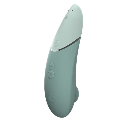 Зеленый бесконтактный клиторальный стимулятор Womanizer Next фото 5