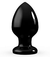 Чёрная анальная пробка MAGNUM 9 - 13 см.