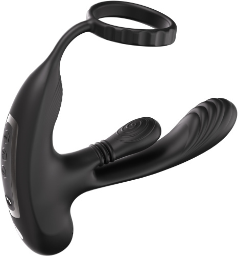 Черный инновационный масcажер простаты Hero с технологией массажа на 360 градусов фото 5