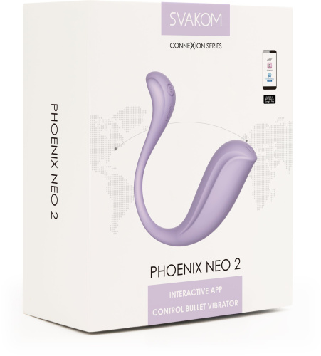 Сиреневый вибромассажер Phoenix Neo 2 фото 6