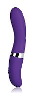 Фиолетовый силиконовый вибромассажёр Daphne - 12,7 см.