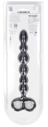 Черная анальная цепочка Beaded Silicone Anal Probe with Double Loop - 24 см. фото 4 Черная анальная цепочка Beaded Silicone Anal Probe with Double Loop - 24 см. фото 4