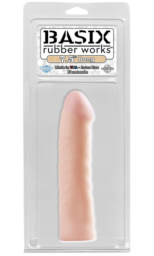 Фаллоимитатор Basix Rubber Works 7.5  Dong - 19,1 см. фото 2