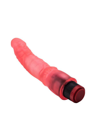 Розовый гелевый вибромассажёр - 19,3 см. фото 4