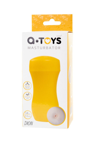 Мастурбатор-анус A-Toys в желтой колбе фото 7