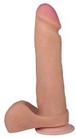 Телесный фаллоимитатор на присоске F&F BEST COCK 8 - 22 см.