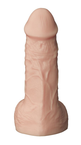 Телесный фаллоудлинитель с мошонкой Cock Next - 19 см. фото 4