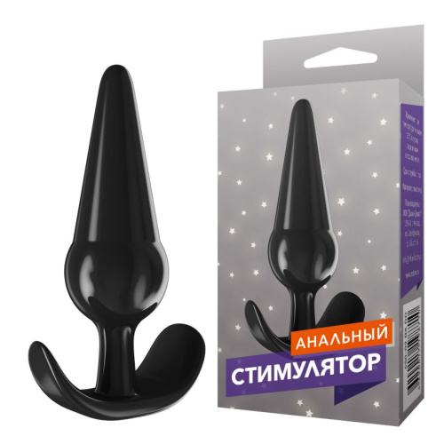 Черная анальная пробка с широким основанием - 13 см. фото 2 Черная анальная пробка с широким основанием - 13 см. фото 2