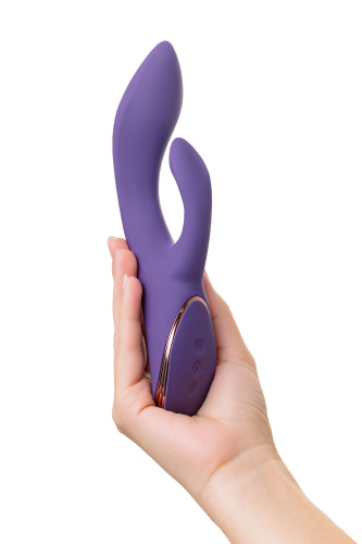 Фиолетовый вибратор-кролик Fingie с функцией Come-Hither - 21,6 см. фото 8