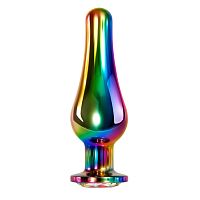 Радужная металлическая пробка Rainbow Metal Plug Large - 12,9 см.