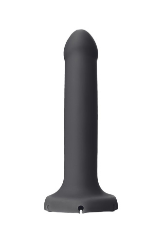 Черный фаллос с имитацией эякуляции Silicon Cum Dildo L - 19,6 см. фото 6