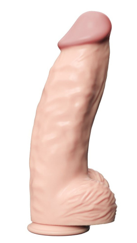 Телесный фаллоимитатор-гигант Real Bomb - 26 см. Телесный фаллоимитатор-гигант Real Bomb - 26 см.